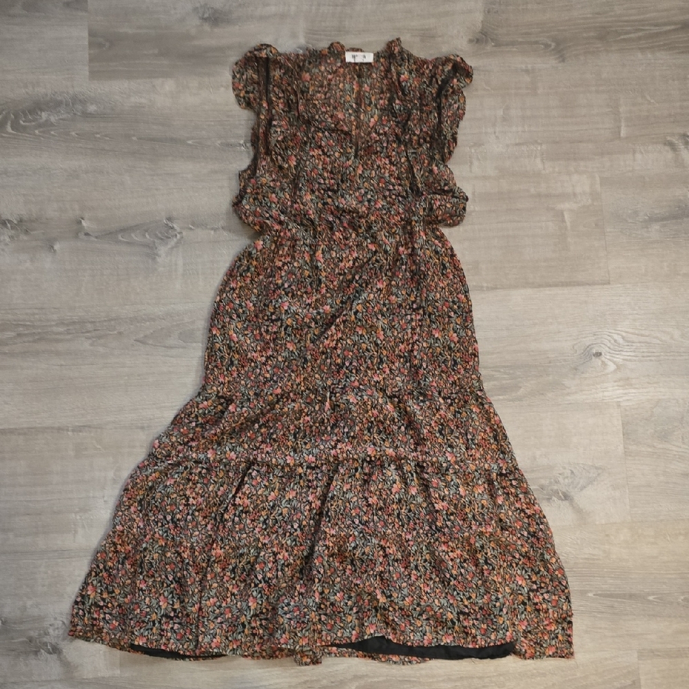 BB Dakota Multicolor Floral Maxi Dress